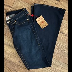 NWT True Religion Carrie flare jeans